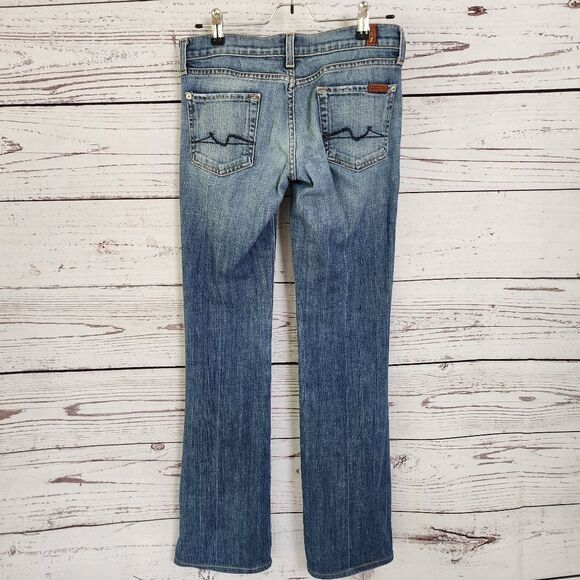 7 for all Mankind Low Rise Bootcut Jeans Size 26 - Picture 1 of 12
